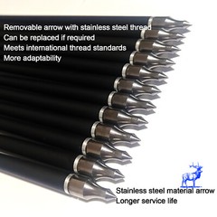 USA 12Pcs 20″ 22″ Crossbow Bolts Carbon Arrows Half Moon Nocks 8.8mm Shaft Shoot