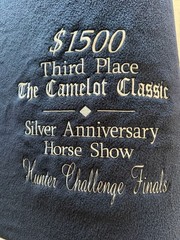The Camelot Classic Silver Anniversary Horse Show Award Cooler – Navy Fleece – 3