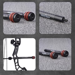 6/8/10/12» CNC Carbon Bow Stabilizer Archery Balance Bar Hunting Shock Absorber