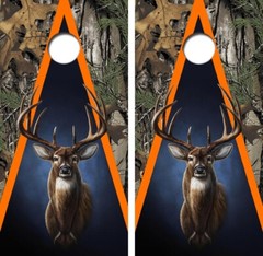 Whitetail Deer Buck Camo Cornhole Board Wrap LAMINATED Decal Vinyl Sticker #4590