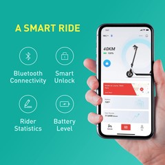 NIU KQi1 Pro Electric Scooter for Adults – 250W Power, 15.5 Miles Range in Gray