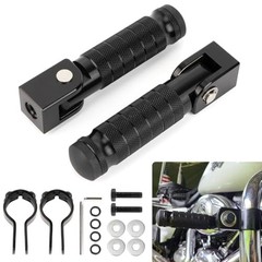 Universal M8 Motorcycle Foot Pegs – 90 Degree Foldable Footpegs CNC Anti-Skid