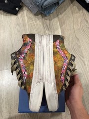 Chanel Vans Skateboarding Low-Top Lace-Up Skate Shoes Brown Multicolor