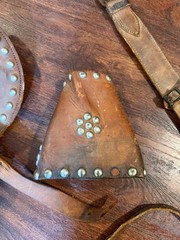 Vintage Simco Child Pony Saddle Leather Western Tooled AS IS USA