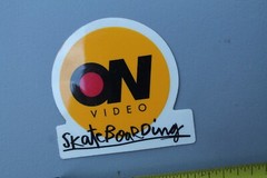 ON Video Magazine 411 Clear Classic Original Z85B Vintage Skateboarding STICKER