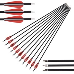 Mixed Carbon Arrow 30″ Archery Targeting Hunting Practice Arrows Power Shooting