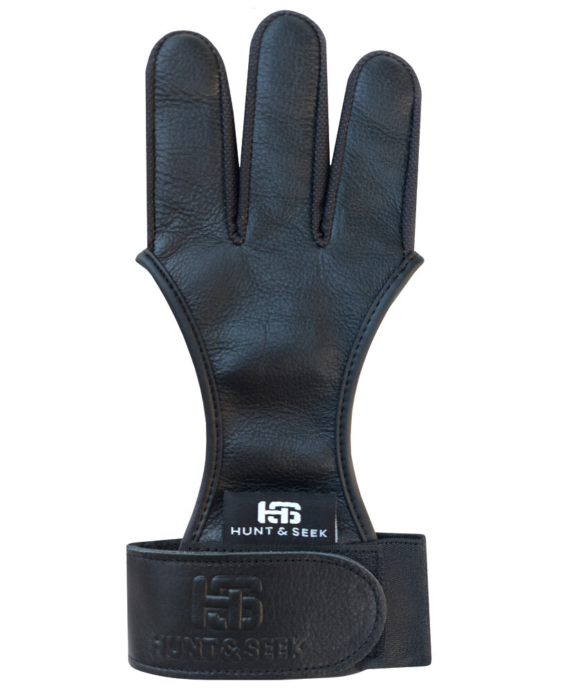 Hunt & Seek Cow Leather Thick Three Finger Archery Shooting Glove