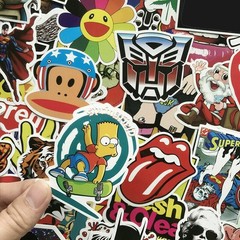 100 Pack Vinyl Skateboard Stickers Bomb Luggage Laptop Graffiti Decals Lot Cool