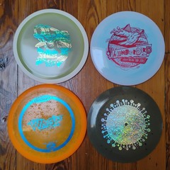 Lot Of 4 Used Disc Golf Discs Innova Thinderbird MVP Orbital Wasp Pestilence