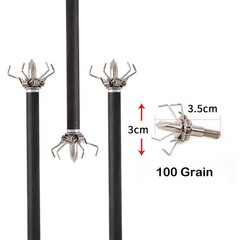 12PK 100/125 Grain Small Game Broadheads Judo Points & Hammer Mixed Set with …