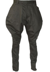 Mens Black Breeches Horse Riding Polo Pants Baggy Sports Pants Hinting Trousers