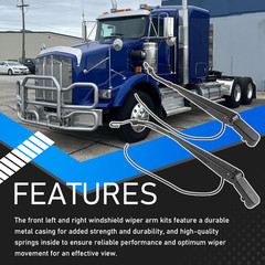 602-5403 1 Pair Front Windshield Wiper Arm Compatible with 2006-2012 Kenworth T6