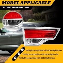 815900E060 Driver Side Inner Tail Light Compatible with Highlander 2014 Left