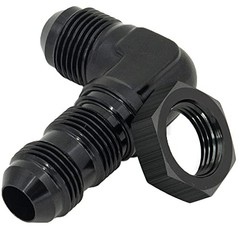 8AN Male to Male 90 Degree Bulkhead Flare Fitting Union Adapter 8AN 90 Degree