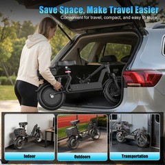 New Electric Scooter with Seat, Commuter Foldable, 1500W 15Ah Battery 30mph US