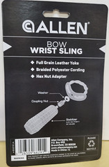 Allen Bow Hunting Wrist Sling Full Grain Leather Yoke Braided Cording 66291A