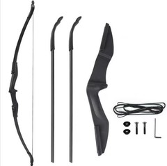 30Lbs 57-INCH BLACK ARCHERY RECURVE BOW