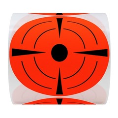 Hybsk Target Pasters 4 Inch Round Adhesive Shooting 4 inch, Fluorescent Red