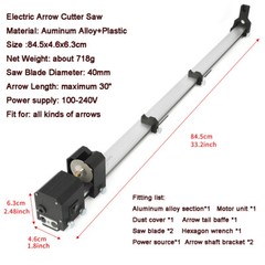 Electric Arrow Cutter Saw Blade Shaft Tube Cutting Tool DIY Archery Hunting