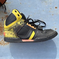 Osiris Tranzor High-Top Skateboarding Shoes Black Yellow Men’s US 12