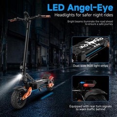 AOVOPRO Electric Scooter for Adult 1200W Dual Motor 31MPH Folding Fast Escooter