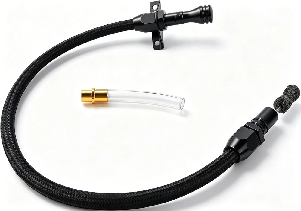 29.58-Inch 700R4 4L60E 4L80E Flexible Transmission Dipstick Stainless Hose Compa