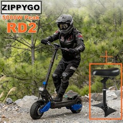 ZIPPYGO APP NFC 5000W Adult Electric Scooter 40MPH-50MPH Off-road Tubeless +Seat