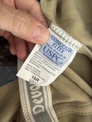 CONCOUR ELITE USPC Devon Aire Jodhpurs Size 16R Riding Pants Kids Tan Equestrian