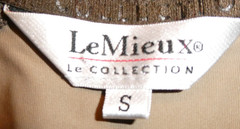 NWT LeMieux women’s light brown stretch 1/4-zip long-sleeved base layer top S