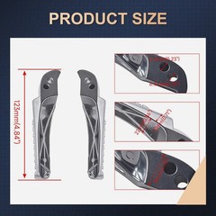 Foot Pegs Footrest Bracket for Coleman BT200X CT200U CT100u 196cc Baja Mini Bike