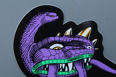 Bones Skateboards Dinosaur Purple Powell Peralta OG Z83A Skateboarding STICKER