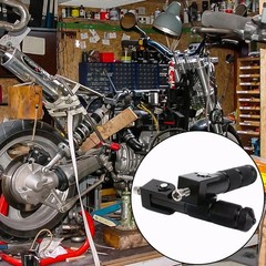 Motorcycle Scooter Black Aluminum Alloy Foldable Foot Pedals Set