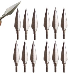 12/24Pcs 150 Grain Arrowheads Broadheads Screw Tip Points Bow Crossbow Hunting