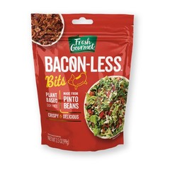 Fresh Gourmet Vegan Bacon-Less Bits – 3.5 oz Plant-Based Topping for Salads, Pot