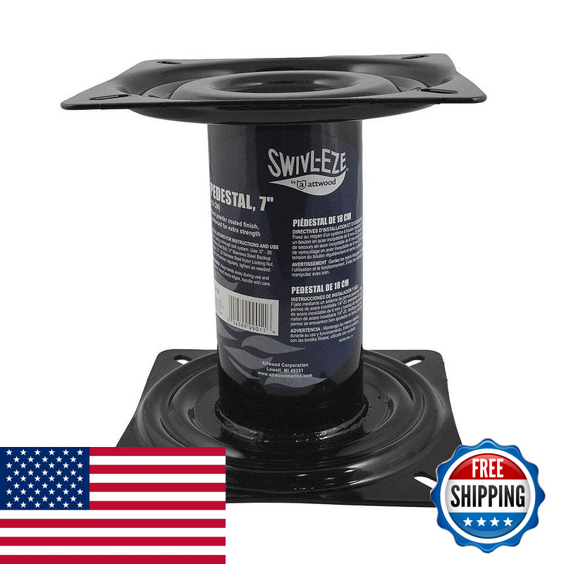 Attwood 90720 Black Powder Coated 7 Seat Pedestal