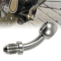 AN3 (3/8’‘) Male Banjo Fitting with 10mm Banjo Eye for AN3 PTFE Brake 45 Degree