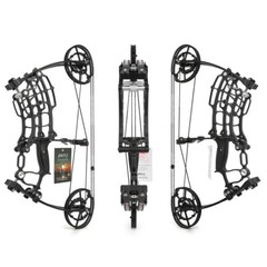 Archery Compound Bow Short Axis Dual-Use Steel Ball 30-70lbs Shoot Hunting RH LH