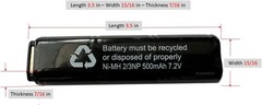Battery for Metal Gearbox Electric Airsoft Pistol Cm030, Cm121, Cm122, M81, M84.