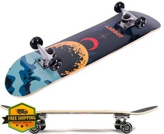 Amrgot Skateboards for Beginners,31 * 8 inches Complete Skateboards for Kids,…