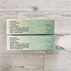 2 pk Tear-Aid Vinyl Repair Kit Type B Clear Patch for Vinyl and Vinyl-Coated