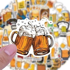 30Pcs Random Funny Beer Drink I Love Beer Alcohol Waterproof Vinyl Stickers