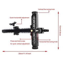 9″ Archery Recurve Bow Sight Aluminum T Shape Bow Target Shooting Hunting Aiming