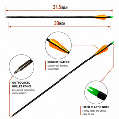 Bow and Arrows Set Archery Takedown Recurve Bow Adult Beginner Target Practice