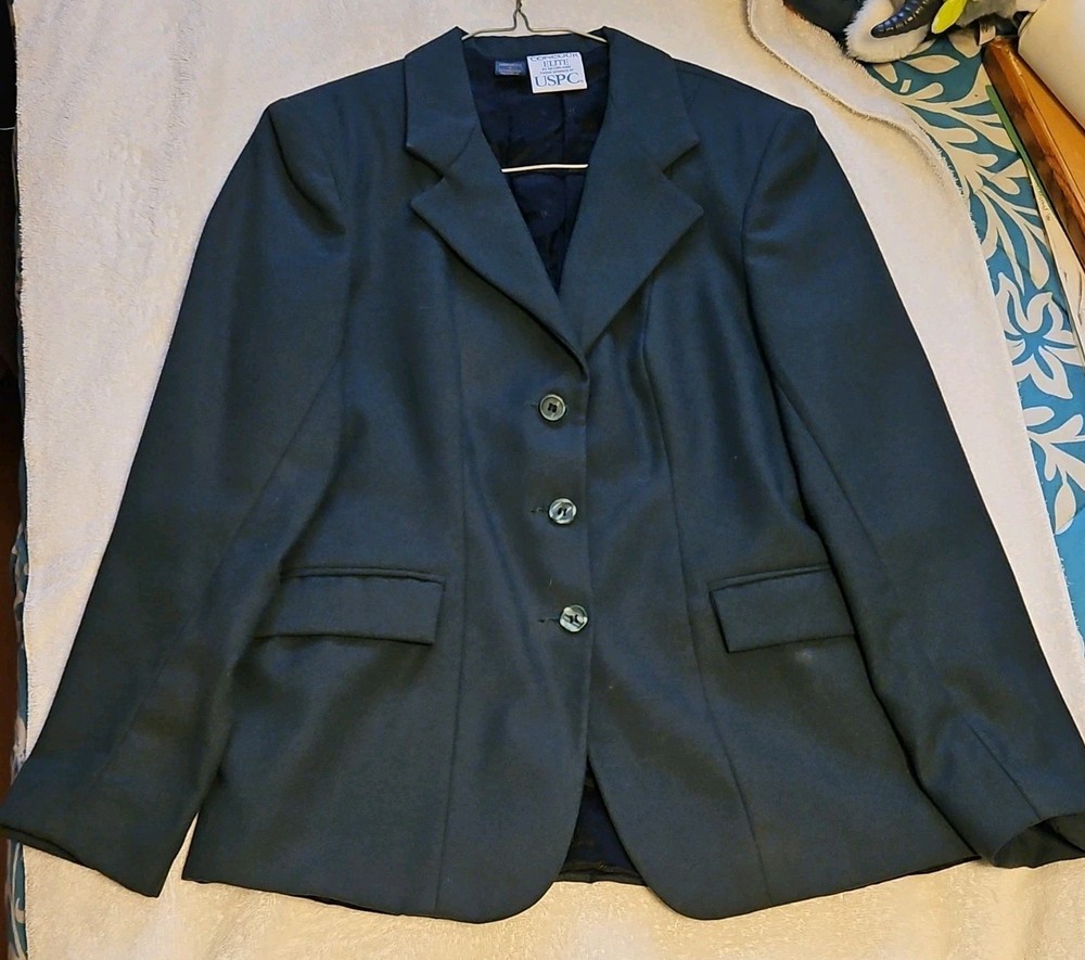 Devon-Aire Concour Elite Women’s USPC Show Coat Jacket Hunter Green Size 10