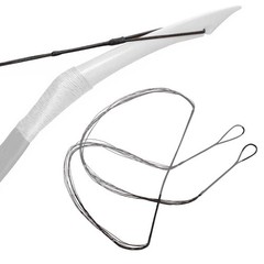 53″ Replacement Archery Bow String for Traditional Bow Longbow Recurve Bow Black