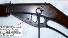 DAISY RED RYDER BB GUN LEVER CURVED METAL & HIGH POWER SPRING w/FREE SHIPPING