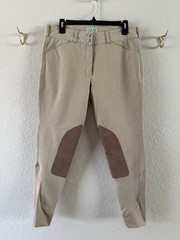 Dover Saddlery Wellesley Competition Riding Pants 30/10 Breeches Knee Patches