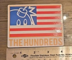 The Hundreds Skateboard Sticker American Flag