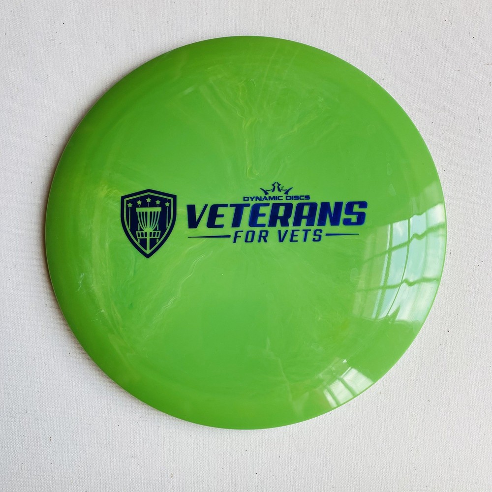 Dynamic Discs Fuzion Vandal Veterans For Vets Green 174g NEW