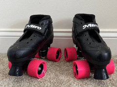 Pink Super Nitro Women’s Roller Skates Size 3 — Indoor/Outdoor Quad